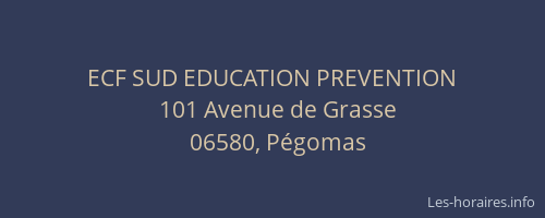 ECF SUD EDUCATION PREVENTION