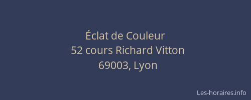 Éclat de Couleur