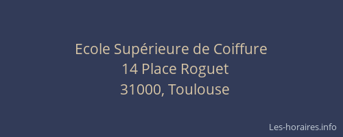 Ecole Supérieure de Coiffure