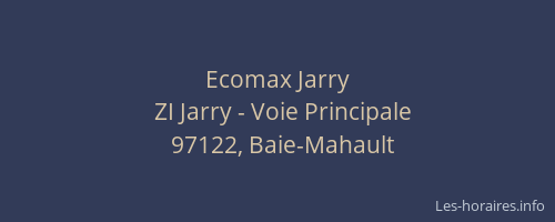 Ecomax Jarry