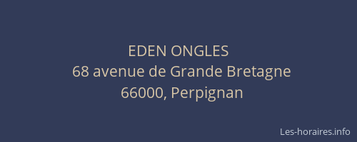 EDEN ONGLES