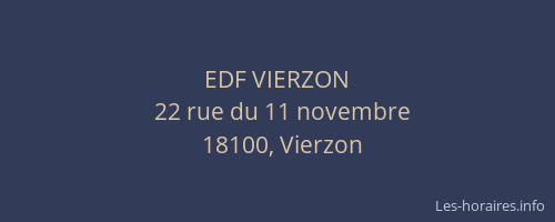 EDF VIERZON