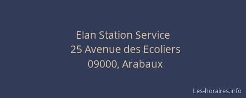 Elan Station Service