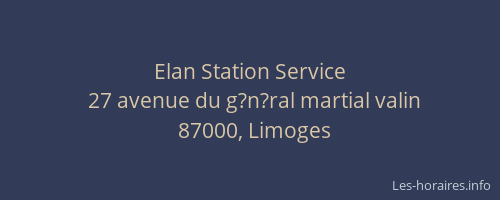 Elan Station Service