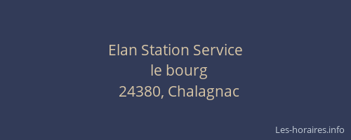 Elan Station Service