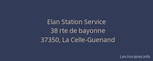 Elan Station Service