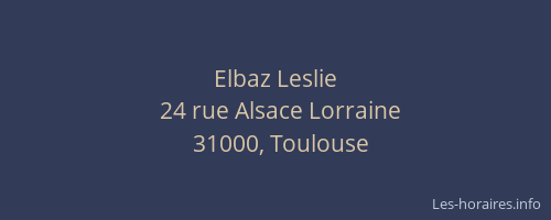 Elbaz Leslie