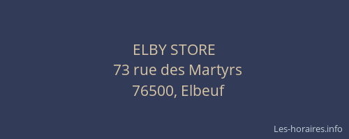 ELBY STORE