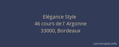 Elégance Style