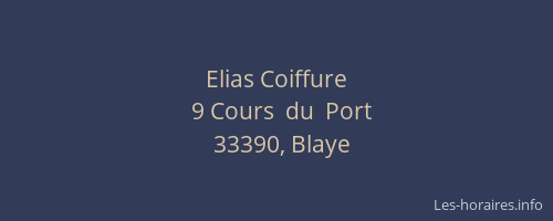 Elias Coiffure