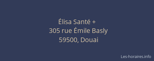 Élisa Santé +