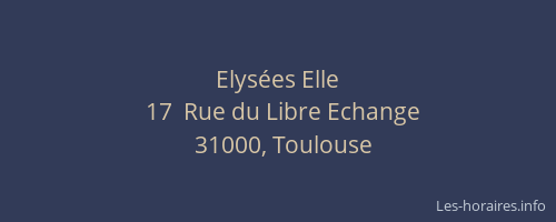 Elysées Elle