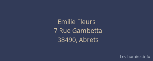 Emilie Fleurs