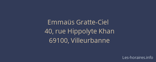 Emmaüs Gratte-Ciel