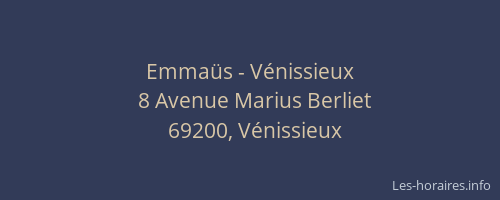 Emmaüs - Vénissieux