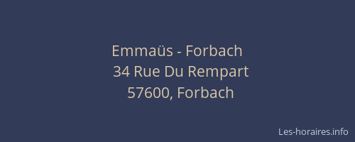 Emmaüs - Forbach