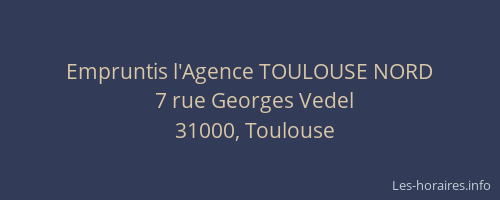 Empruntis l'Agence TOULOUSE NORD