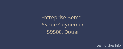 Entreprise Bercq