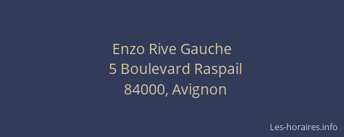 Enzo Rive Gauche