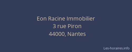 Eon Racine Immobilier