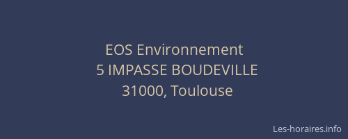 EOS Environnement