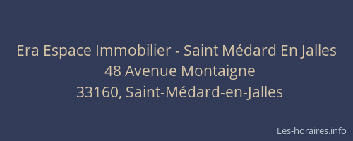 Era Espace Immobilier - Saint Médard En Jalles