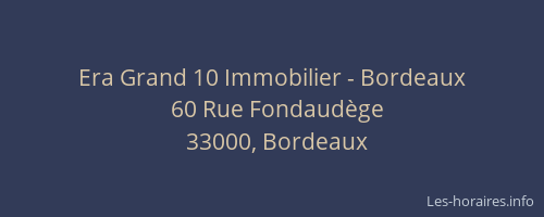 Era Grand 10 Immobilier - Bordeaux