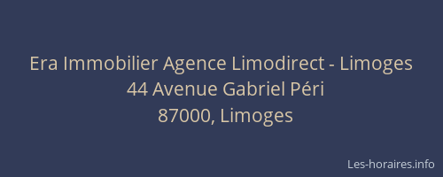 Era Immobilier Agence Limodirect - Limoges