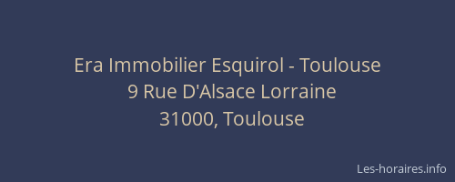 Era Immobilier Esquirol - Toulouse