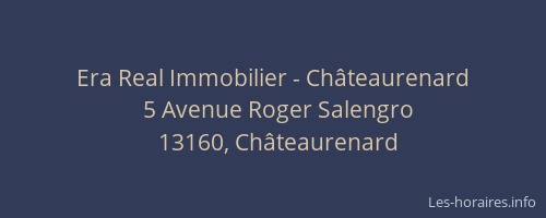 Era Real Immobilier - Châteaurenard