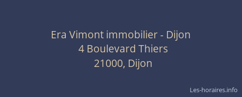 Era Vimont immobilier - Dijon