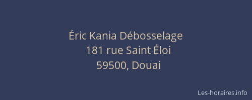 Éric Kania Débosselage