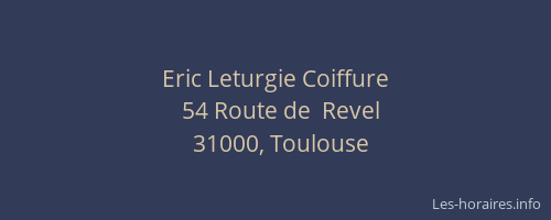 Eric Leturgie Coiffure