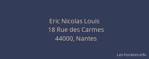 Eric Nicolas Louis