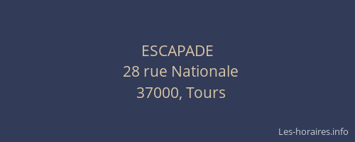 ESCAPADE