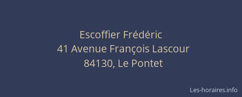 Escoffier Frédéric