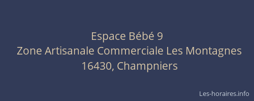 Espace Bébé 9