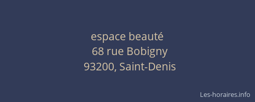 espace beauté