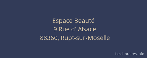 Espace Beauté