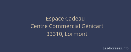 Espace Cadeau