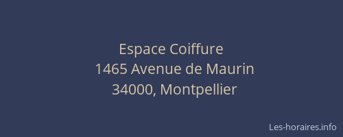 Espace Coiffure