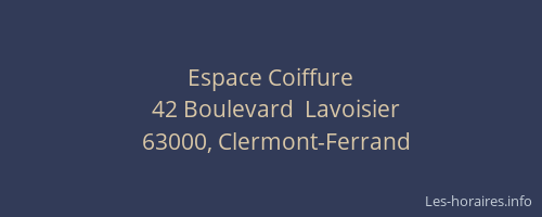 Espace Coiffure