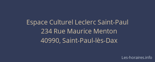 Espace Culturel Leclerc Saint-Paul