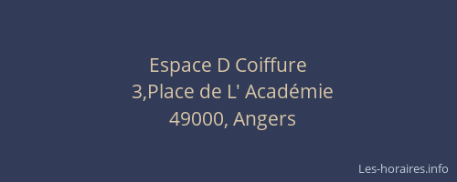 Espace D Coiffure