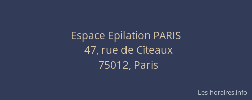 Espace Epilation PARIS