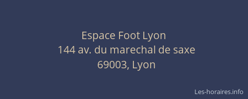 Espace Foot Lyon
