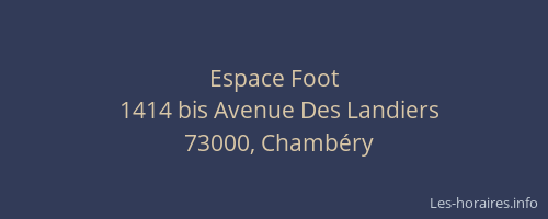 Espace Foot