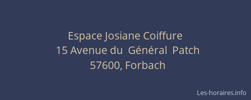 Espace Josiane Coiffure