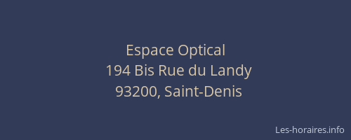 Espace Optical