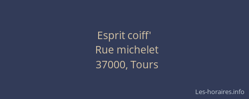 Esprit coiff'